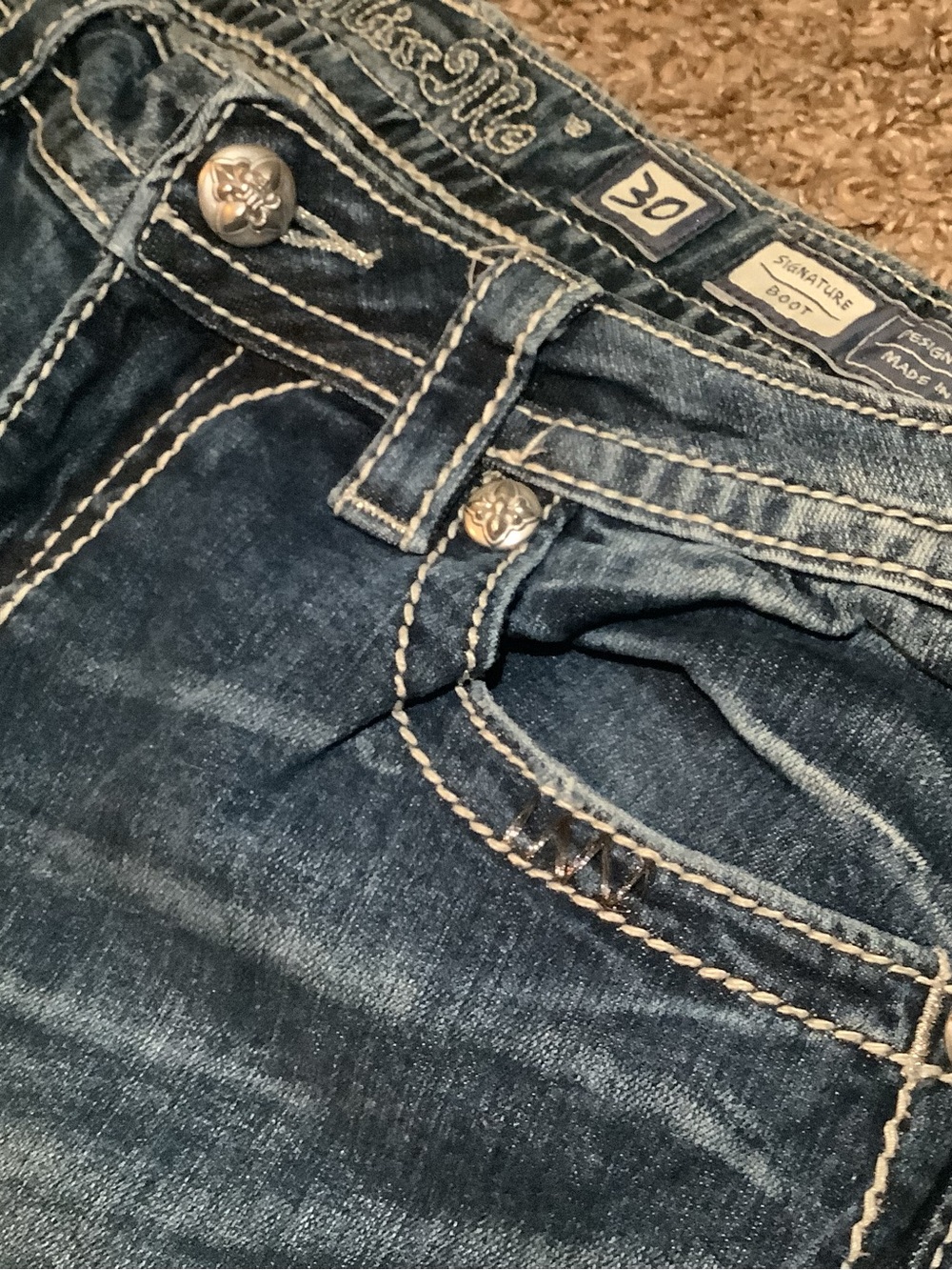 Miss Me signature jeans, boot cut, color: med 207, size: 30 - Picture 12 of 12